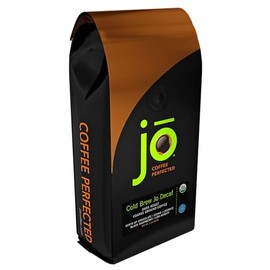 COLD BREW JO DECAF: 2 lb. Coarse Ground USDA Organic Decaf Coffee, Dark French Roast, Swiss Water Process, Soft Velvety Texture, Low Acidity, Fair Trade Kosher, Gluten Free, Non-GMO, Chemical Free
