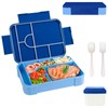 Zyluniy Children's Lunch Box with Compartments, 1330 ml Bento Box,