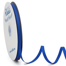 Ribbli Royal Blue Grosgrain Ribbon, 1/4 inches x Continuous 50 Yards,Use for Bows DIY Hair Accessories,Gift Wrapping,Craft and Sewing