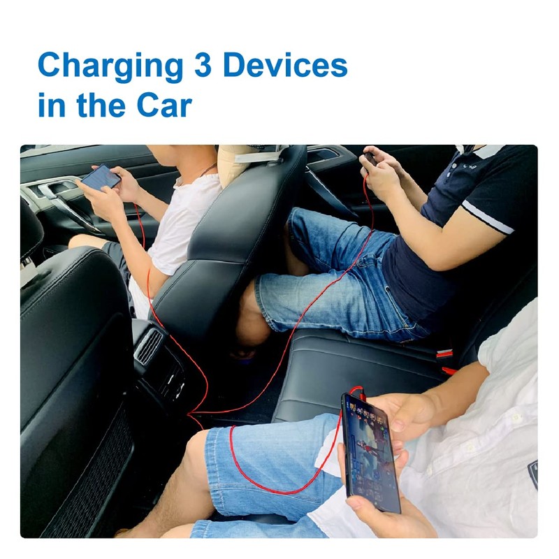 3 in 1 Type C Rapid Charging Cable, 47.2 inches