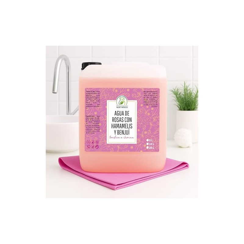 Agua De Rosas Con Hamamelis Y Benjuí Tónico Facial Productos