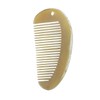 WOONEKY Natural Horn Fine Tooth Hair Comb with Static Massage