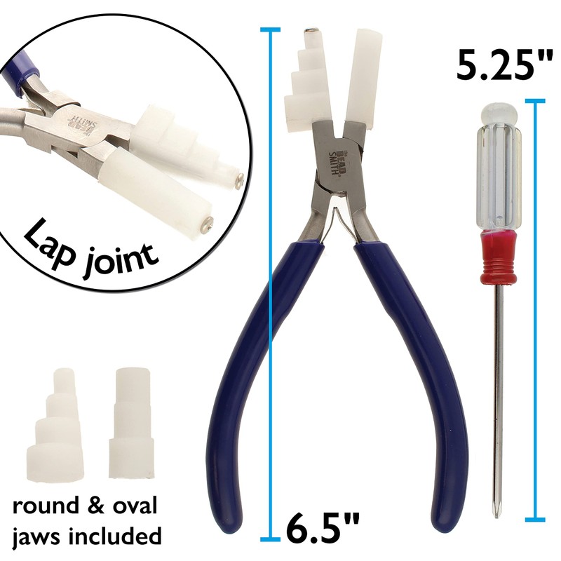 The Beadsmith Stepped Plied with Interchangeable Nylon Jaws – 6.5