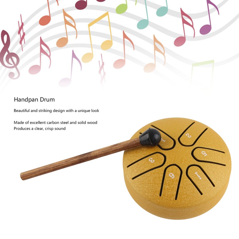 Handpan Drum Professional Mini 6 Note Worry Free Tongue Drum