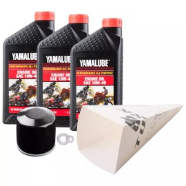Tusk 4-Stroke Oil Change Kit Yamalube All Purpose 10W-40 For Yamaha KODIAK 450