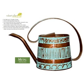Robert Allen MPT01508 Danbury Watering Can.5 Gallon, Teal/Copper