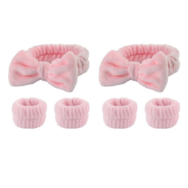 Skin care headband, Headband for washing face, Face washing wristbands,