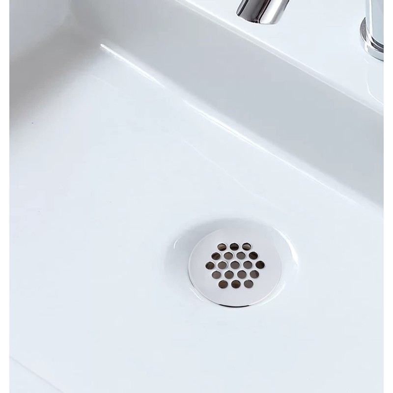 Grid Drain Strainer Assembly Without Overflow for Bathroom Sink, C.O.