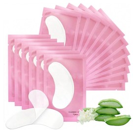 Genérico 50 Pares de Parches de Hidrogel Para Extensión de Pestañas Postizas Almohadillas Ojos Sin Pelusa