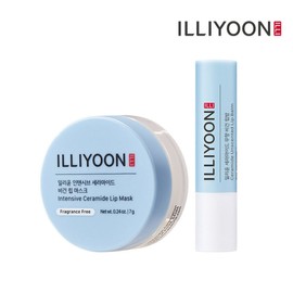 Shilla Show ONLY Illiyoon Intensive Ceramide Vegan Lip Mask + Illiyoon Ceramide Unscented Vegan Lip Balm / 신라쇼 ONLY 일리윤 인텐시브 세라마이드 비건 립 마스크 + 일리윤 세라마이드 무향 비건 립밤
