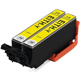 pomme ITH-Y Yellow Value Set of 2 Epson Compatible Ink with Remaining Level Display Function ISO14001/ISO9001 Certified Factory (ITH ITH-6CL)
