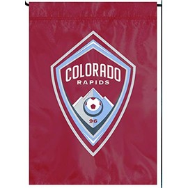 Colorado Rapids Premium Garden Flag Applique & Embroidered Banner Soccer Club