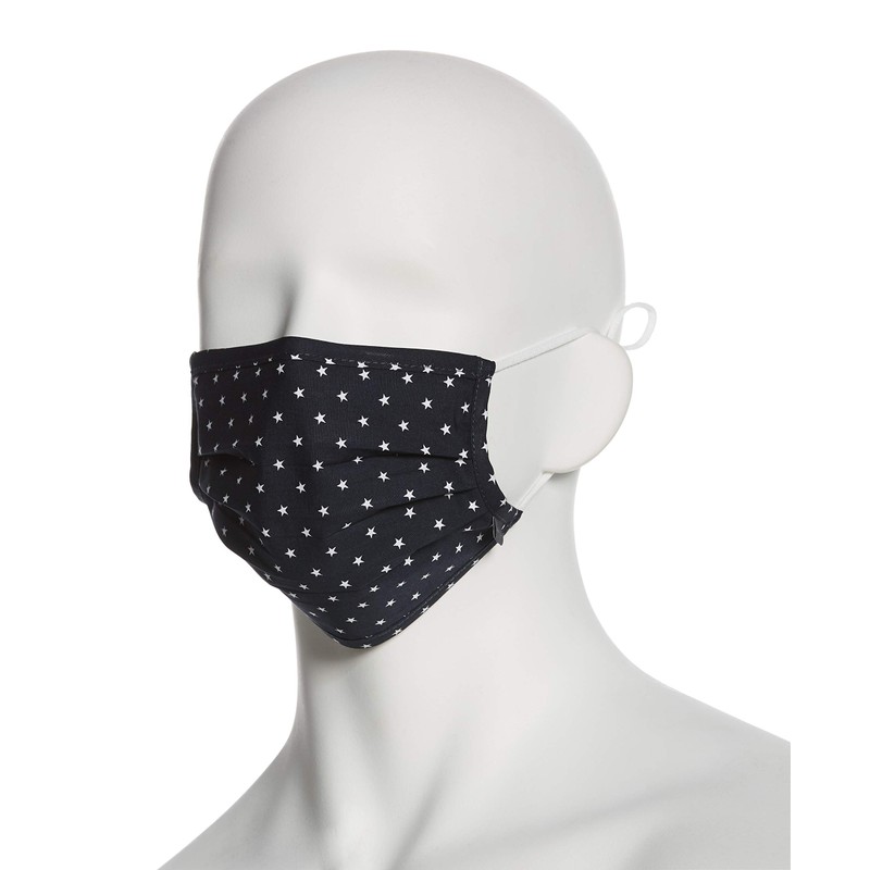 Perry Ellis Reusable Pleated Woven Fabric Face Masks (Pack of