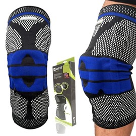 MAXFIT - Rodilleras Voleibol de Compresión con Almohadilla para Banda Rotuliana (Par) - Rodilleras Gym Rodillera Ortopédica Deportiva Para Hombres y  