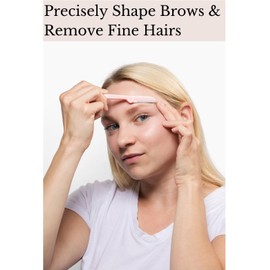 Dermaplaning Tool - Foldable Facial Razor for Women and Men, (3ct) | Womens Facial Peach Fuzz Remover & Eyebrow Trimmer, Dermaplaning Razor, Face Razors for Women, 3 pc (Pink)