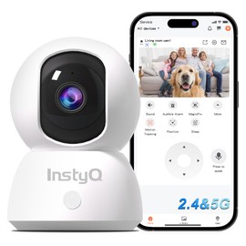 5G/2.4G Indoor Security Camera, 2K WiFi Camera for Home Security with Auto Tracking, Pan/Tilt, Human/Pet Detection, SD&Cloud Storage, Baby Monitor Pet Camera with Phone APP, Night Vision, 2-Way Audio