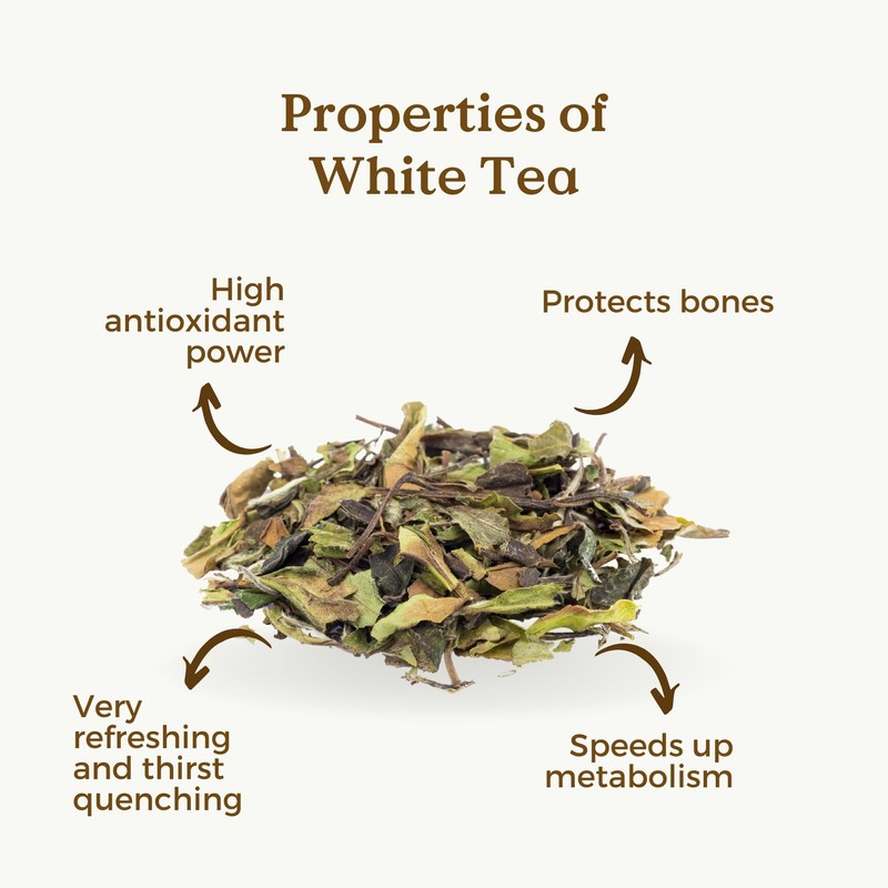 White Tea Organic White Peony 100g (50 Cups) | Bai