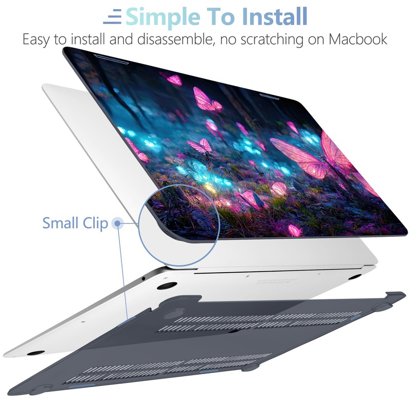 MEEgoodo for MacBook Air 13 inch Case 2021 2020 2019