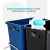 Home Zone Living 15.3 Gallon Pull Out Under Cabinet Trash