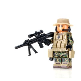 Battle Brick Marine Force Recon Sniper Custom Minifigure