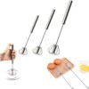 Stainless Steel Semi-automatic Egg Whisk - 3PCS Hand Push Rotary