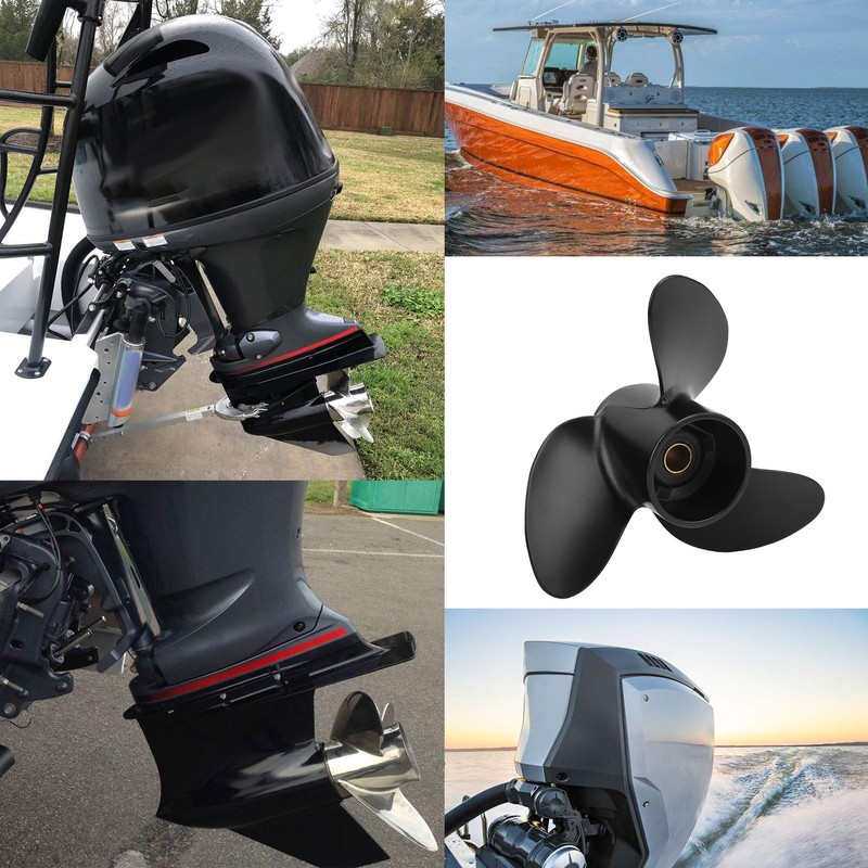 Marine Outboard Propeller 3 Blades 7.8x8in 12 Tooth RH Rotation