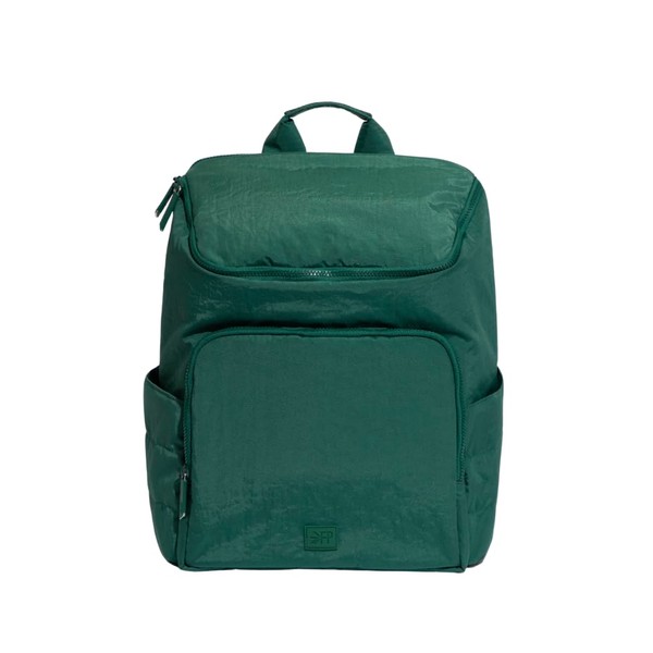 Freshly Picked Zurich Diaper Bag Backpack, Crushed Nylon, Forest Green