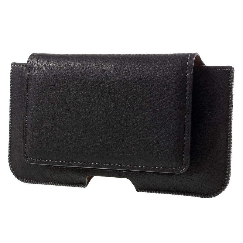 DFV mobile - Leather Horizontal Belt Clip Case with Card