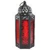 Mid Size Table/hanging Red Hexagon Moroccan Candle Lantern Holders