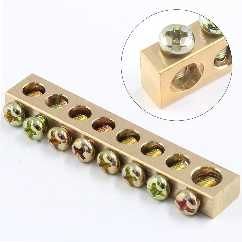 NoBrand 4Pcs Terminal Ground Bar Kit, 8 Terminal Positions Electrical