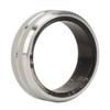 Smart Ring Silver IP68 Waterproof Pedometer Sleep Fitness Monitoring Remote