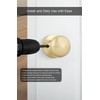 goldenwarm Brushed Gold Dummy Door Knobs, No-Turning Door Dummy Knobs，Brushed