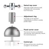 Adjustable Coffee Distributor Food Grade Metal Rotating Handle Fixed Cover