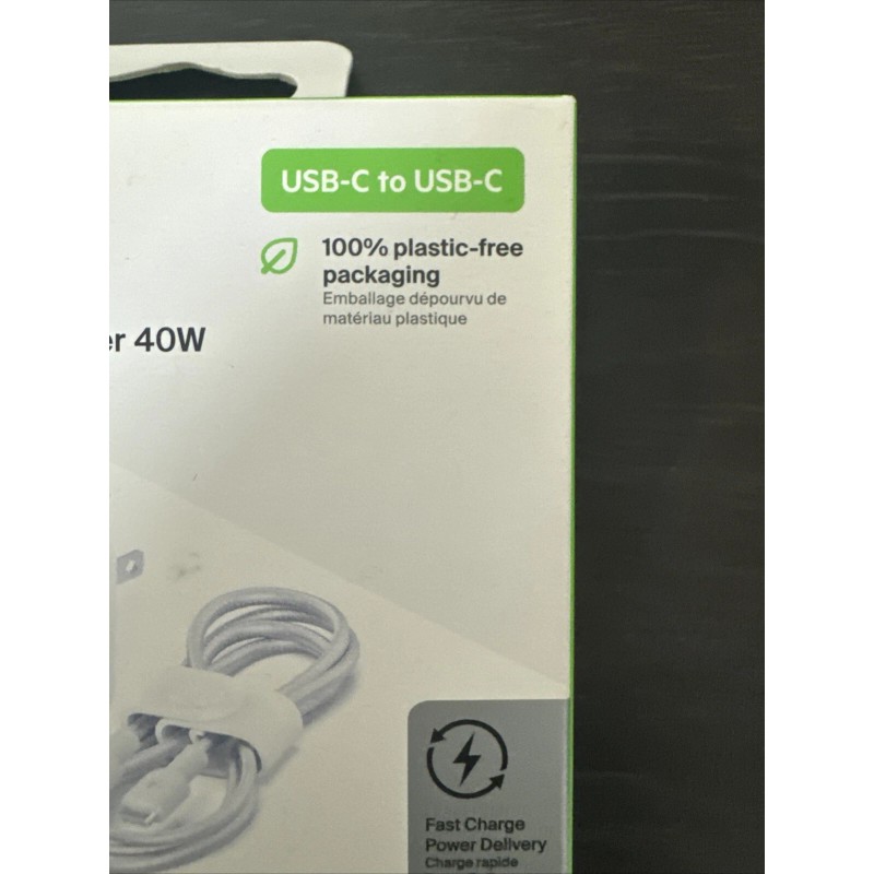 Belkin Boostcharge Dual-Port USB-C Wall Charger 40W + 5ft USB
