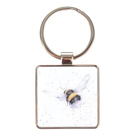 Wrendale Keyring Bumblebee Bee 4 x 4 cm Metal Silver Design