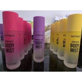 Nutrius Body Mist, Variety, 4 Fluid Ounce 1 bott, Choose from the 3 Scents - Coco Bliss