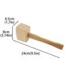 DGHAOP Wooden Mallet Solid Beech Carpenter Wood Hammer Handle Smooth