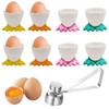Egg Cups Set, 9pcs Egg Cups and Stainless Steel Egg