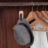 Relaxdays Set of 5 Rubber Coated Clothes Clips with Hooks