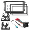 NuIth Double DIN Radio Dash Kit W/Radio Wire Harness for