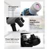 Kids Microscope Kit LED 1200X Microscope with Specimen Slides Science