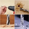 sourcing map 21 mm Drill Bit Straight Shaft Shaft 1/2