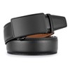 guvoosm Men's Leather Automatic Belt Business Suit 3.5 cm Width,