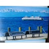 THE PACIFIC NORTHWEST CHROME POST CARD THE WATERFRONT SEATTLE JUMBO