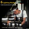 3Pack LED Headlamp Rechargeable - 230° COB Super Bright Head