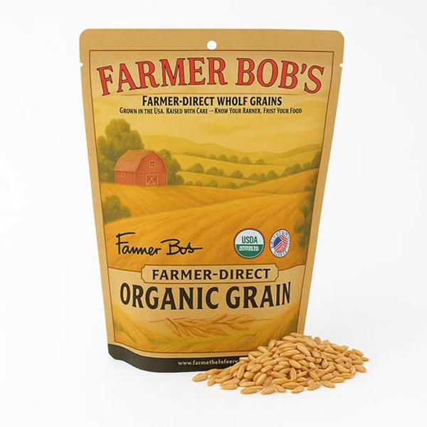 Farmer Bob's Oat Groats - Whole Oats, No-Glyphosate, Raw, USDA