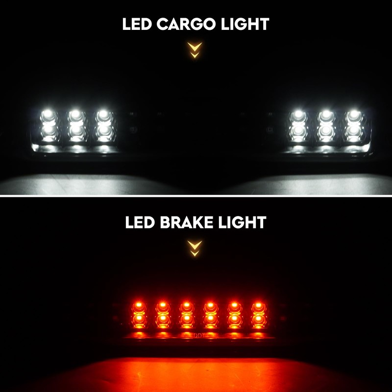 LED Tail Light + 3rd Brake Light Kit Fit for