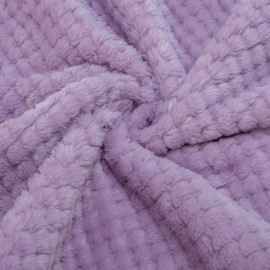 Fuzzy Blanket or Fluffy Blanket for Baby, Soft Warm Cozy Coral Fleece Toddler, Infant or Newborn Receiving Blanket for Crib, Stroller, Travel, Decorative (28Wx40L, XS-Lavender)