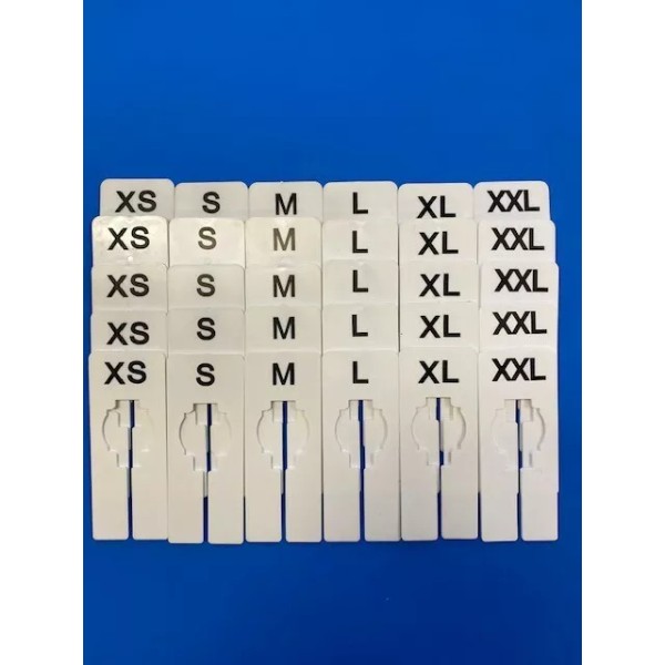 Unbranded CLOTHING SIZE DIVIDERS XS-XXL RECTANGLE