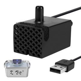 Dog Water Fountain Replacement Water Pump, 7.5L/264oz Stainless Stee Dog Water Fountain(PF-SS-01), Automatic Water Dispenser for Dogs Cats, Super-Quiet, Built-in LED Light, Low Power Consumption